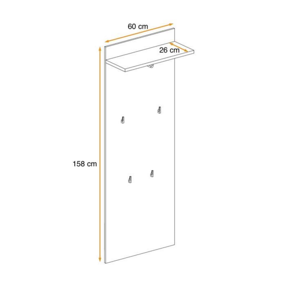 Paris Prix Aménagement Dressing  Gustavo  158cm Naturel