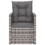 Voir la diapositive 4 : VIDAXL Fauteuil de jardin avec coussins Gris Resine tressee