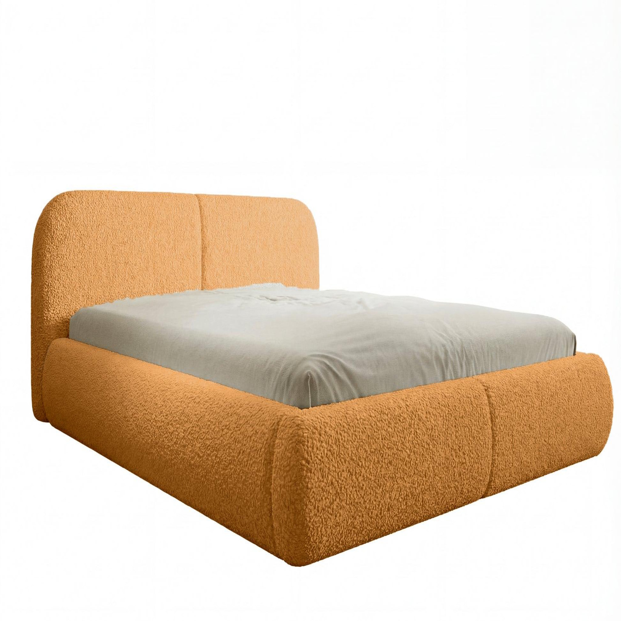 CASANOVA PARIS Delora - lit coffre tissu chenille. Coloris disponibles : Jaune