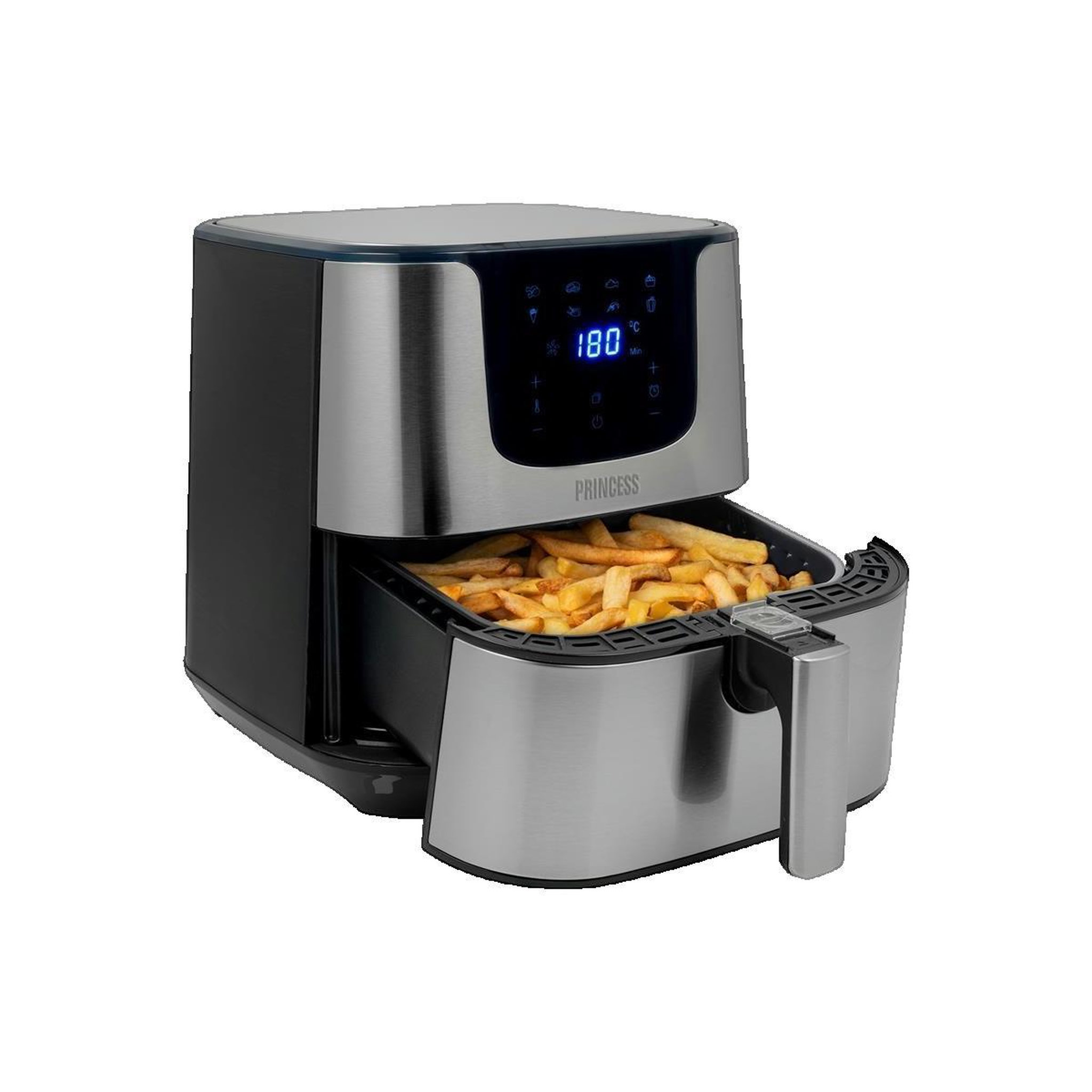 PRINCESS Friteuse Princess 5,5 L 1700 W Noir et Argenté