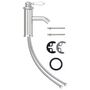 Voir la diapositive 2 : VIDAXL Robinet de lavabo de salle de bain Finition chromee 130x180 mm