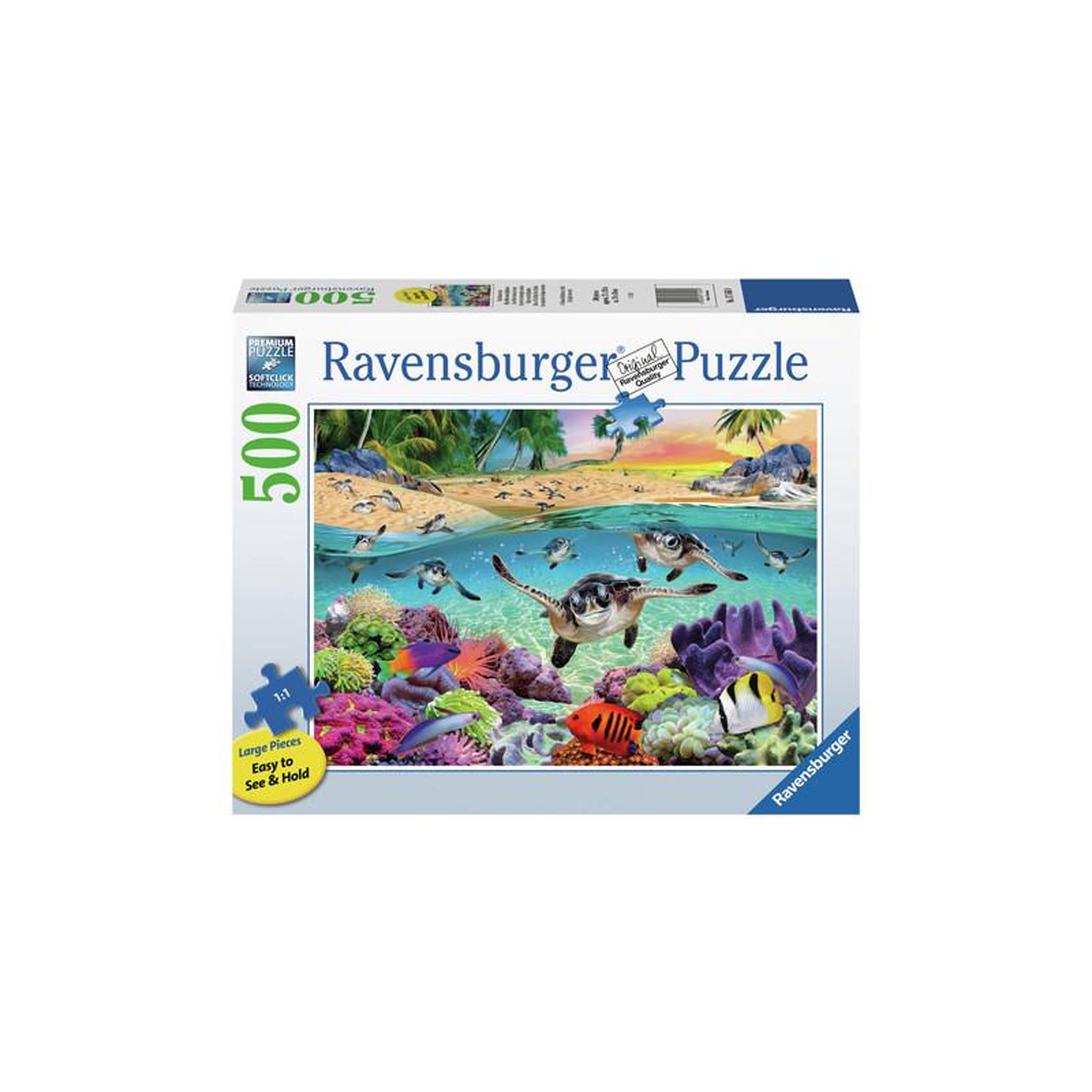 RAVENSBURGER Ravensburger - Jigsaw puzzle Baby Sea Turtles, 500 pcs. 174560