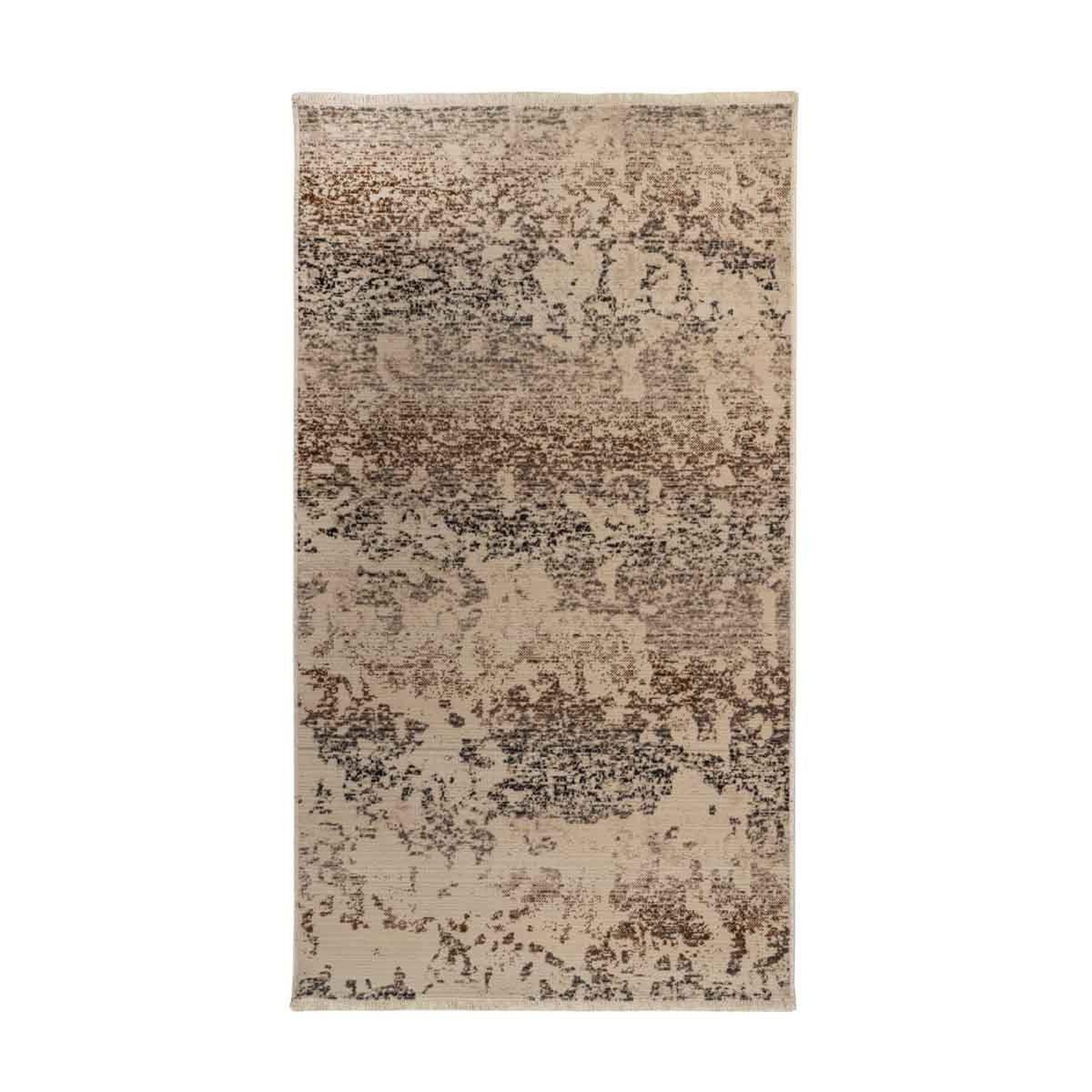 Voir la diapositive 1 : Paris Prix Tapis Tissé Abstrait à Poils Plats  Charu  Beige