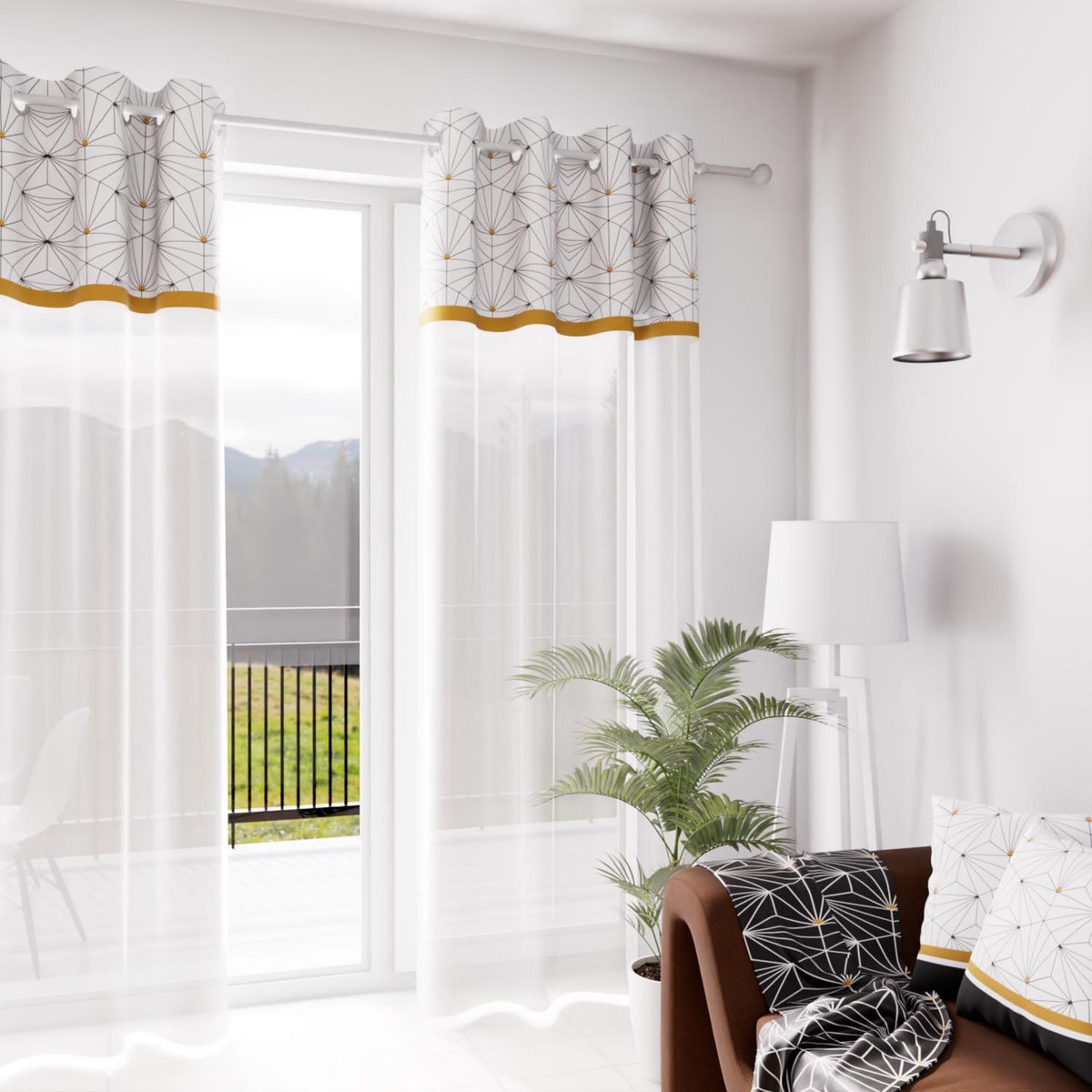 SOLEIL D'OCRE Voile à oeillets 135x250 cm OSIRIS, par Soleil d'Ocre