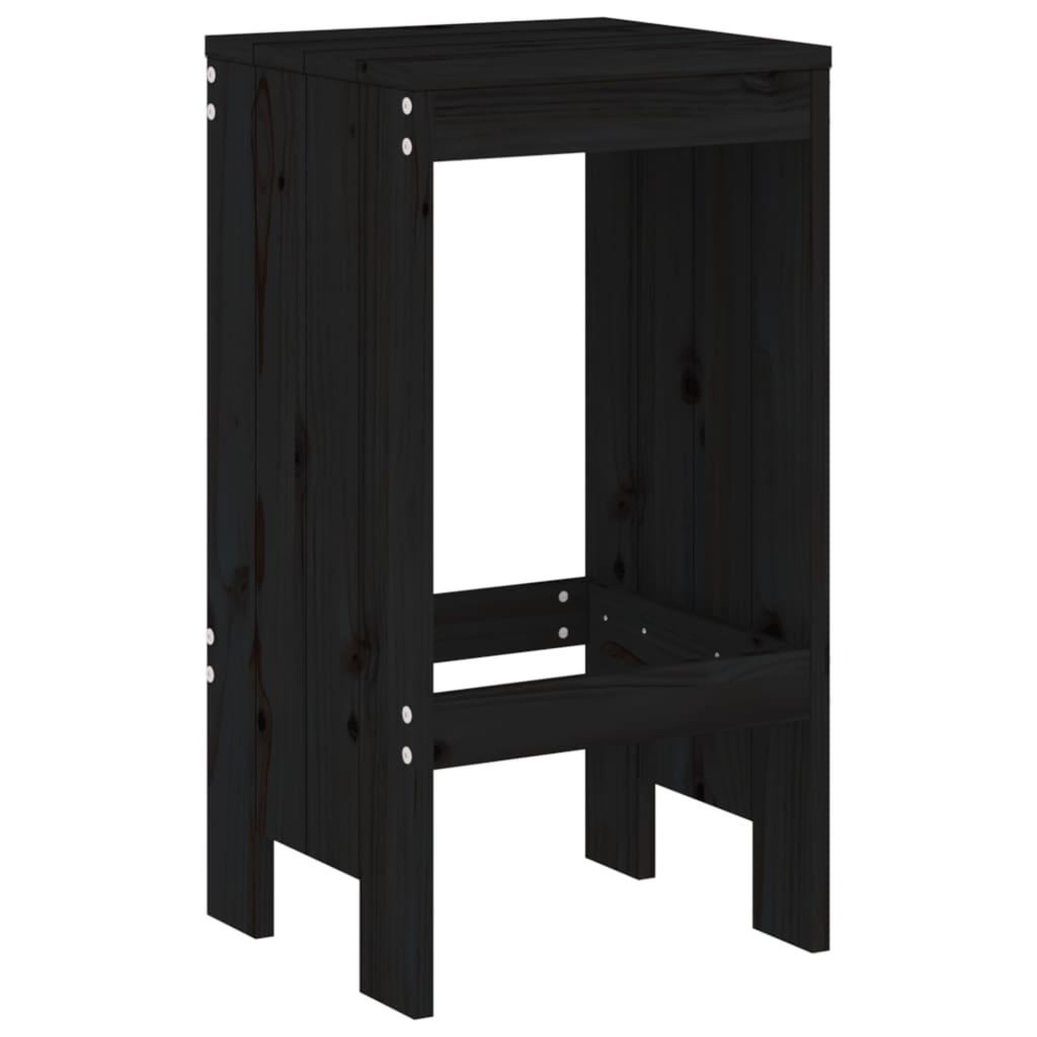 Voir la diapositive 4 : VIDAXL Ensemble de bar de jardin 5 pcs noir bois de pin massif
