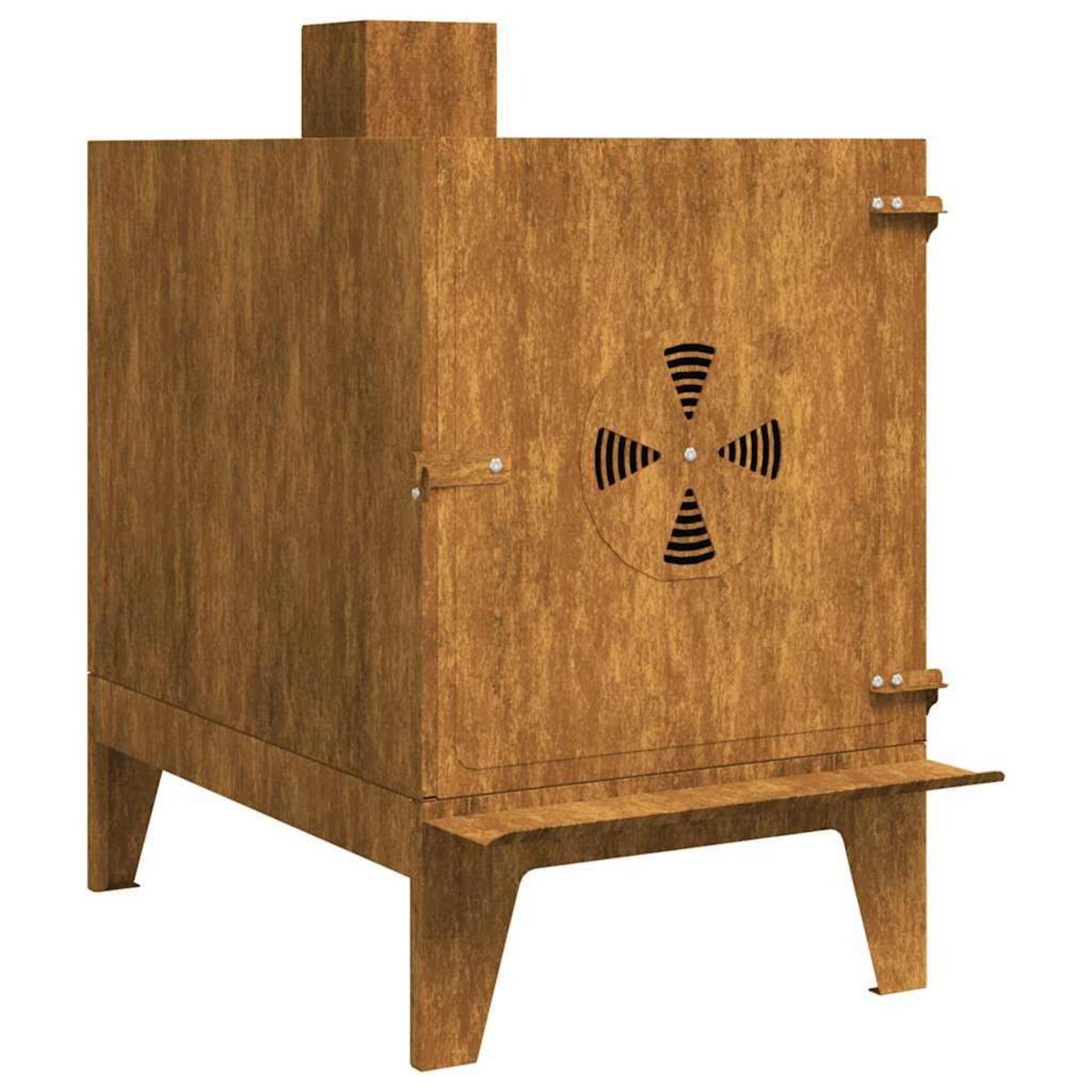 VIDAXL Rechaud de camping 35x50x60 cm acier corten