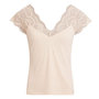 Voir la diapositive 5 : MORGAN T-Shirt Beige Femme Morgan Dentelle