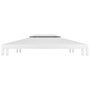 Voir la diapositive 3 : VIDAXL Toile de toit de belvedere 2 niveaux 310 g/m^2 4x3 m Blanc