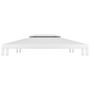 Voir la diapositive 3 : VIDAXL Toile de toit de belvedere 2 niveaux 310 g/m^2 4x3 m Blanc