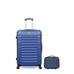 BLUESTAR BLUESTAR - LOT DE 2 - Valises grand format et vanity LIMA. Coloris disponibles : Bleu, Gris