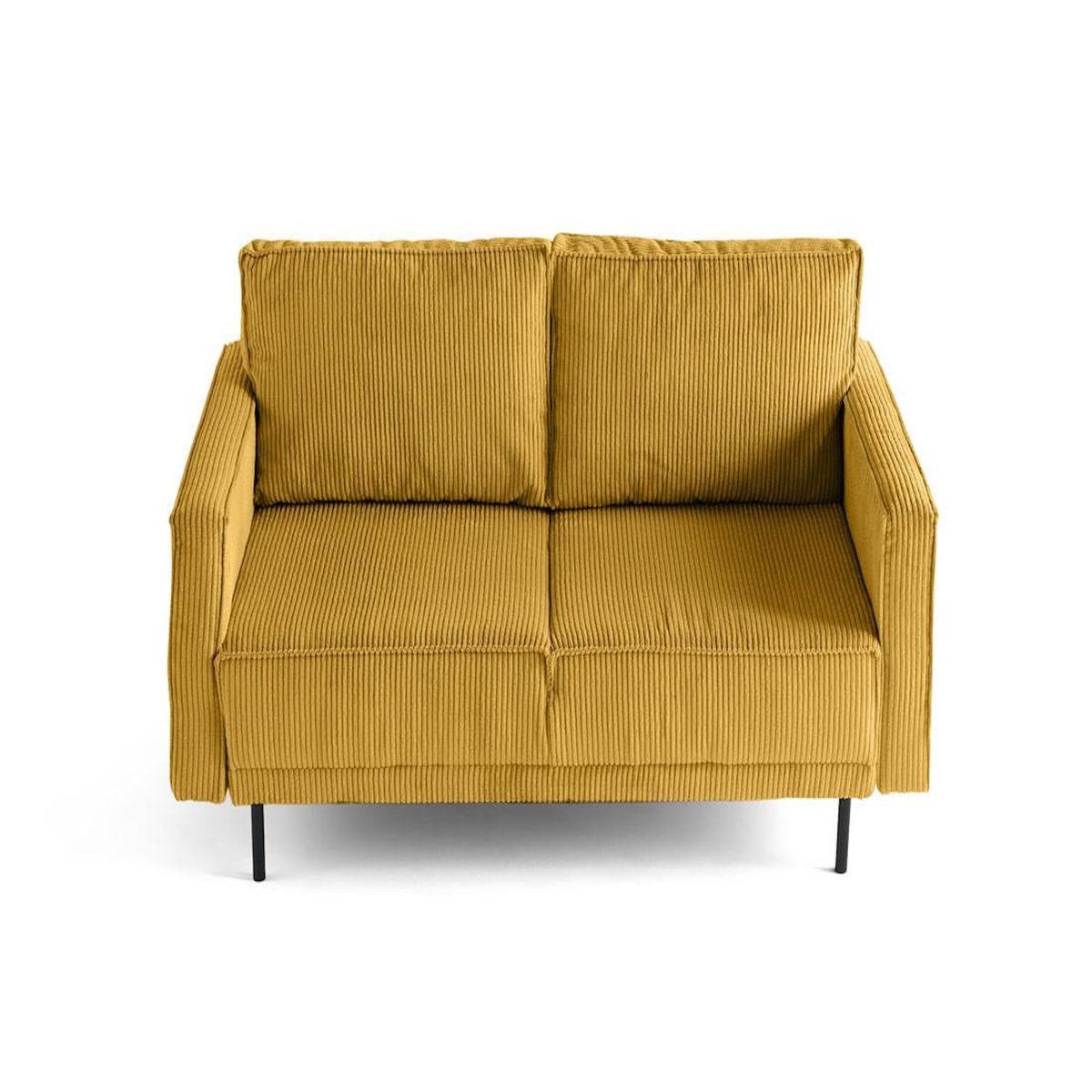 LISA DESIGN Charlie - canapé droit 2 places - en velours côtelé