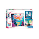 CLEMENTONI Clementoni Jigsaw Puzzle Super Color Square Fantasy, 3x48pcs. 25319