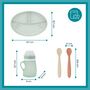 Voir la diapositive 6 : BABYMOOV Kit repas en silicone vert GROW'ISY