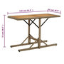 Voir la diapositive 6 : VIDAXL Table de jardin Beige Bois massif d'acacia et poly rotin