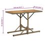 Voir la diapositive 6 : VIDAXL Table de jardin Beige Bois massif d'acacia et poly rotin