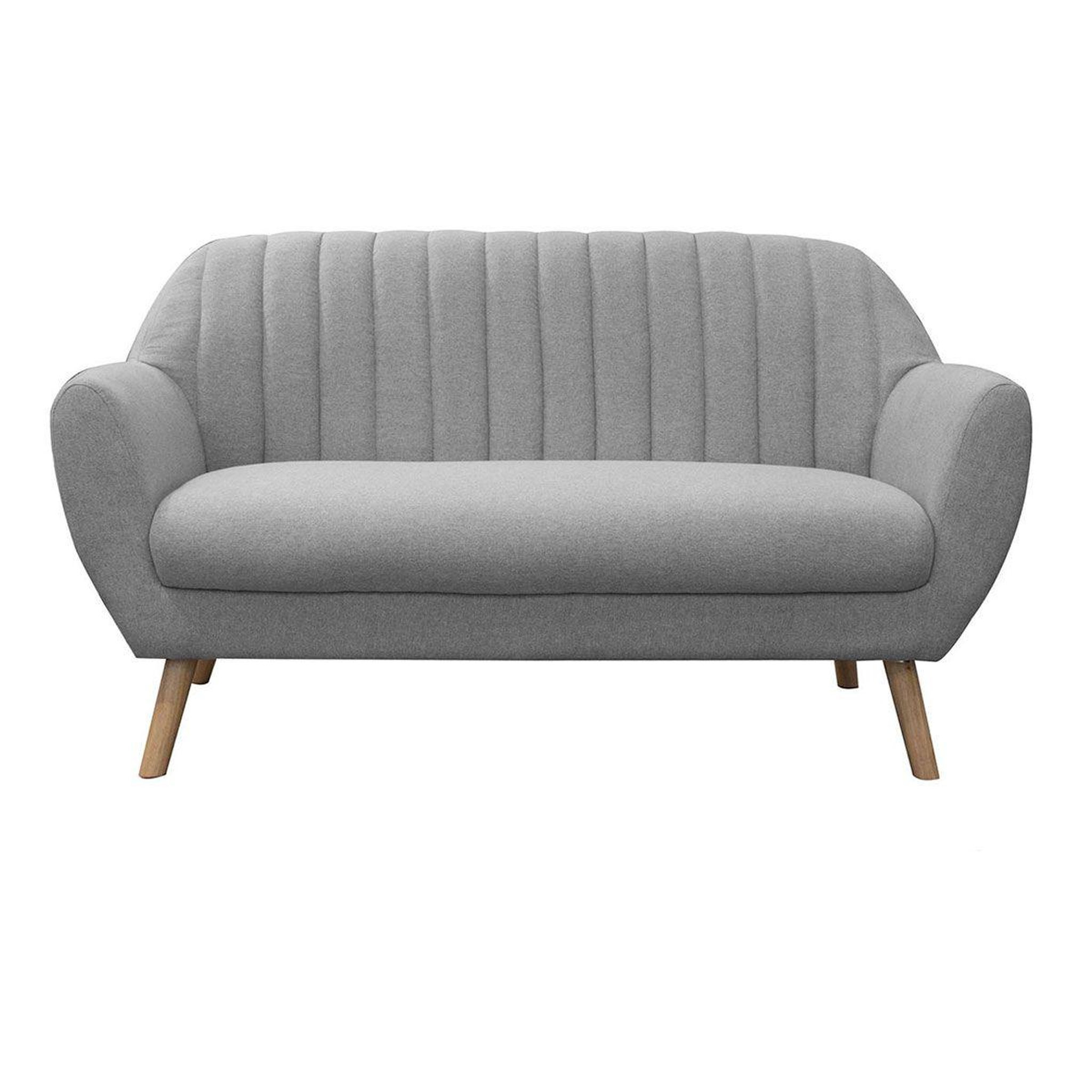 The Home Deco Factory Canapé 2 places design  sofia  142cm gris