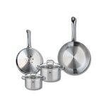 ELO Set de 2 Poêles de cuisson 24 et 28 cm et 2 faitouts 14 et 16 cm Elo Profi Citrin