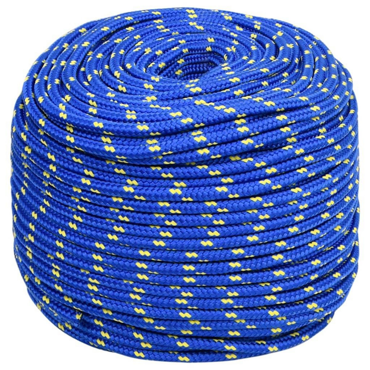 VIDAXL Corde de bateau Bleu 10 mm 500 m Polypropylene