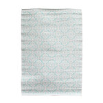 TOILINUX Tapis en polypropylène - Turquoise. Coloris disponibles : Blanc, Bleu, Gris