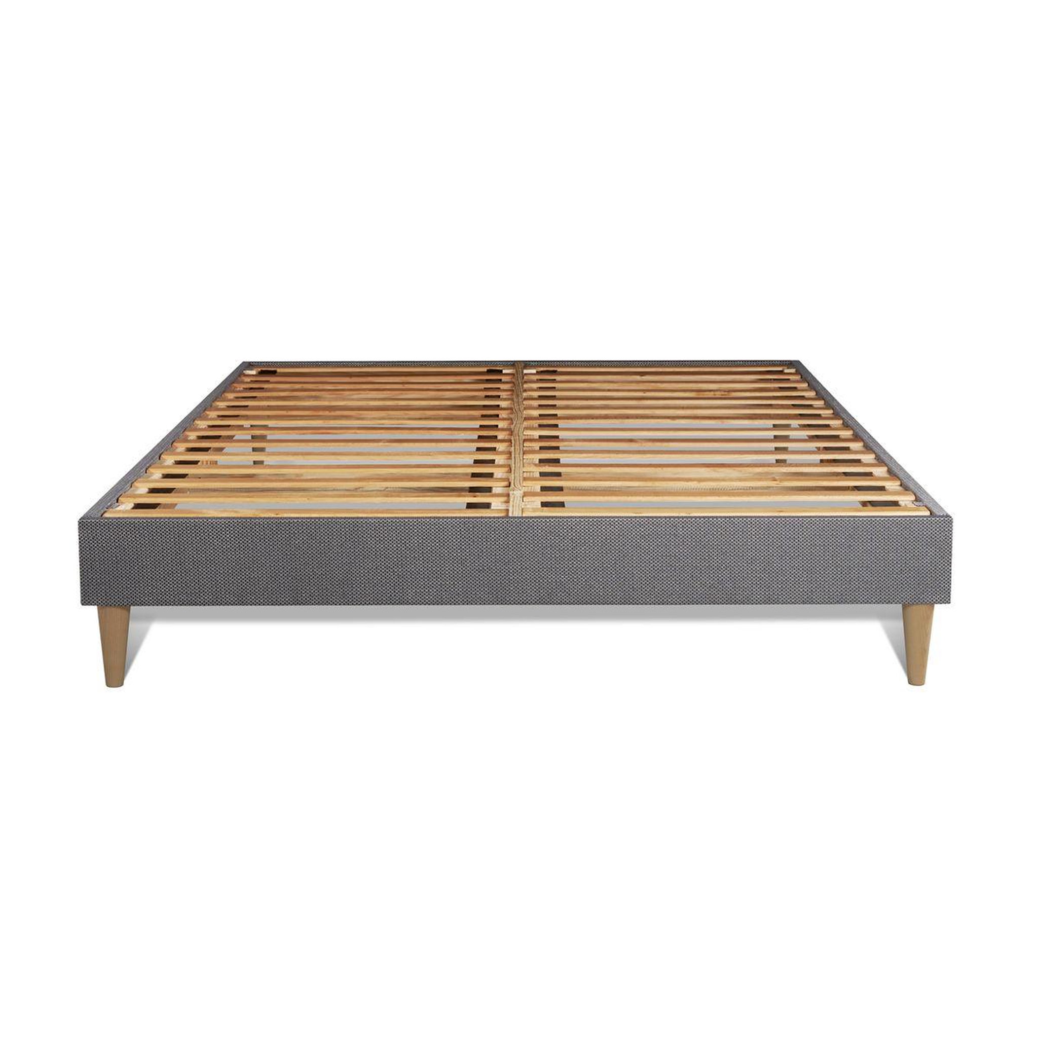 Voir la diapositive 4 : SEPTNUITS Pack matelas + sommier kit gris Memo Zen Mousse à mémoire de forme MAXI épaisseur + Couette + 2 oreillers