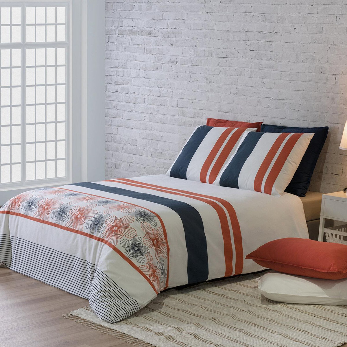 ATELIER DU COTON Parure housse de couette 100% coton 57fils elegance