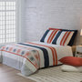 Voir la diapositive 2 : ATELIER DU COTON Parure housse de couette 100% coton 57fils elegance