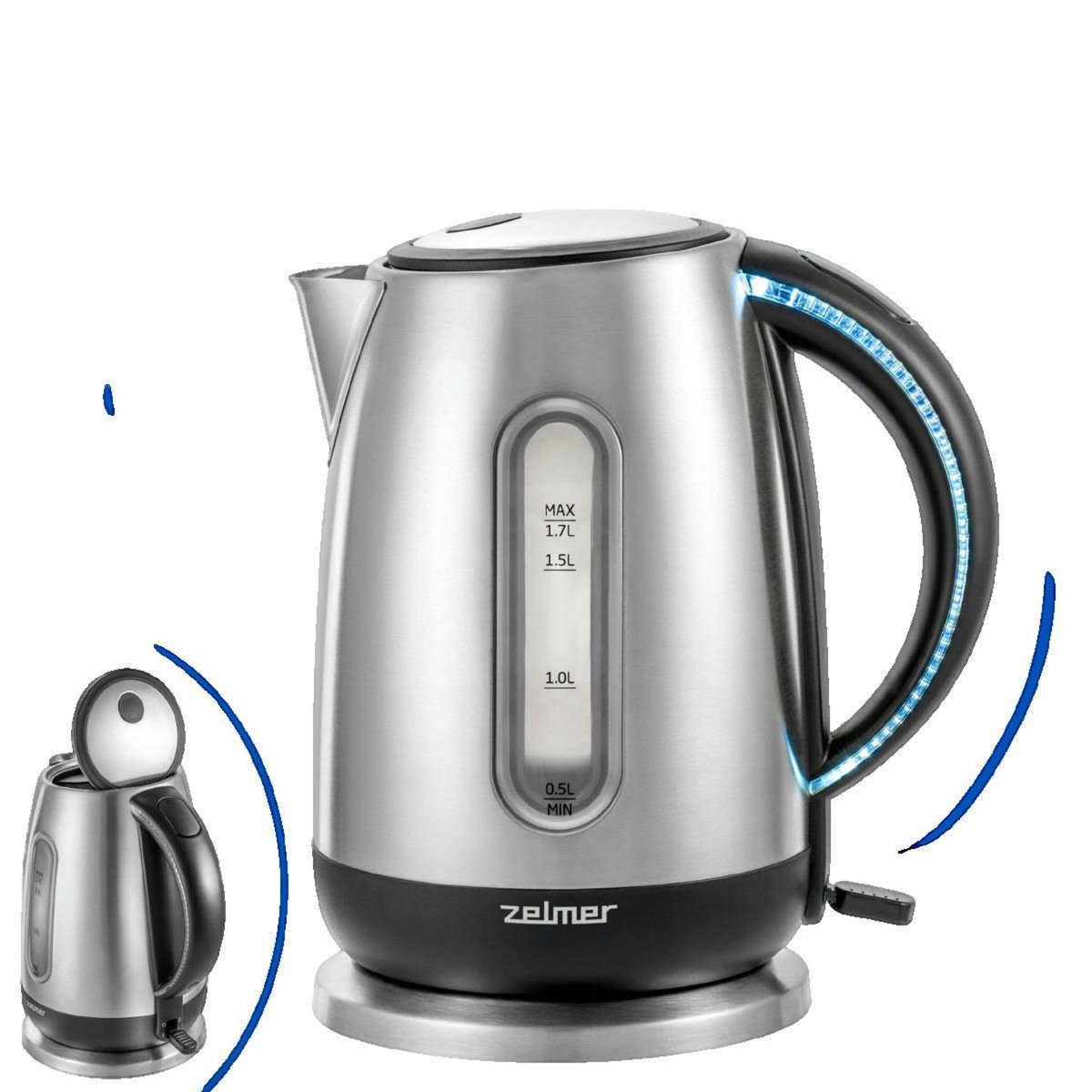 ZELMER Bouilloire Zelmer 1.7 l acier inoxydable