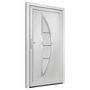 Voir la diapositive 4 : VIDAXL Porte d'entree Blanc 88x200 cm PVC