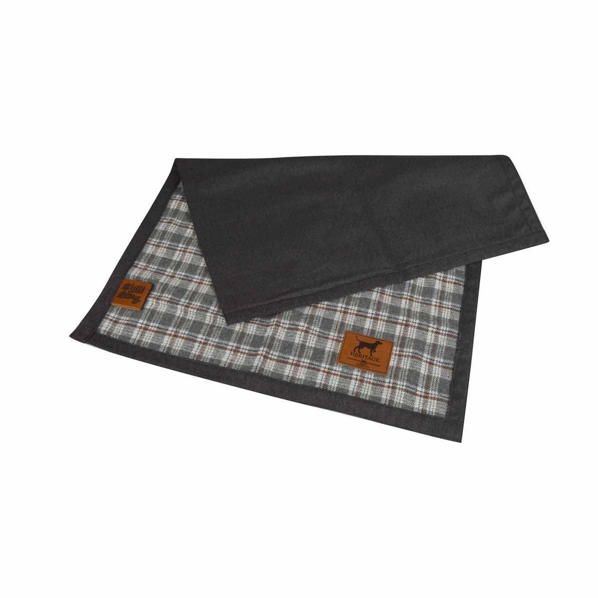 LOVE STORY Plaid pour chien & chat  héritage  50x70cm gris