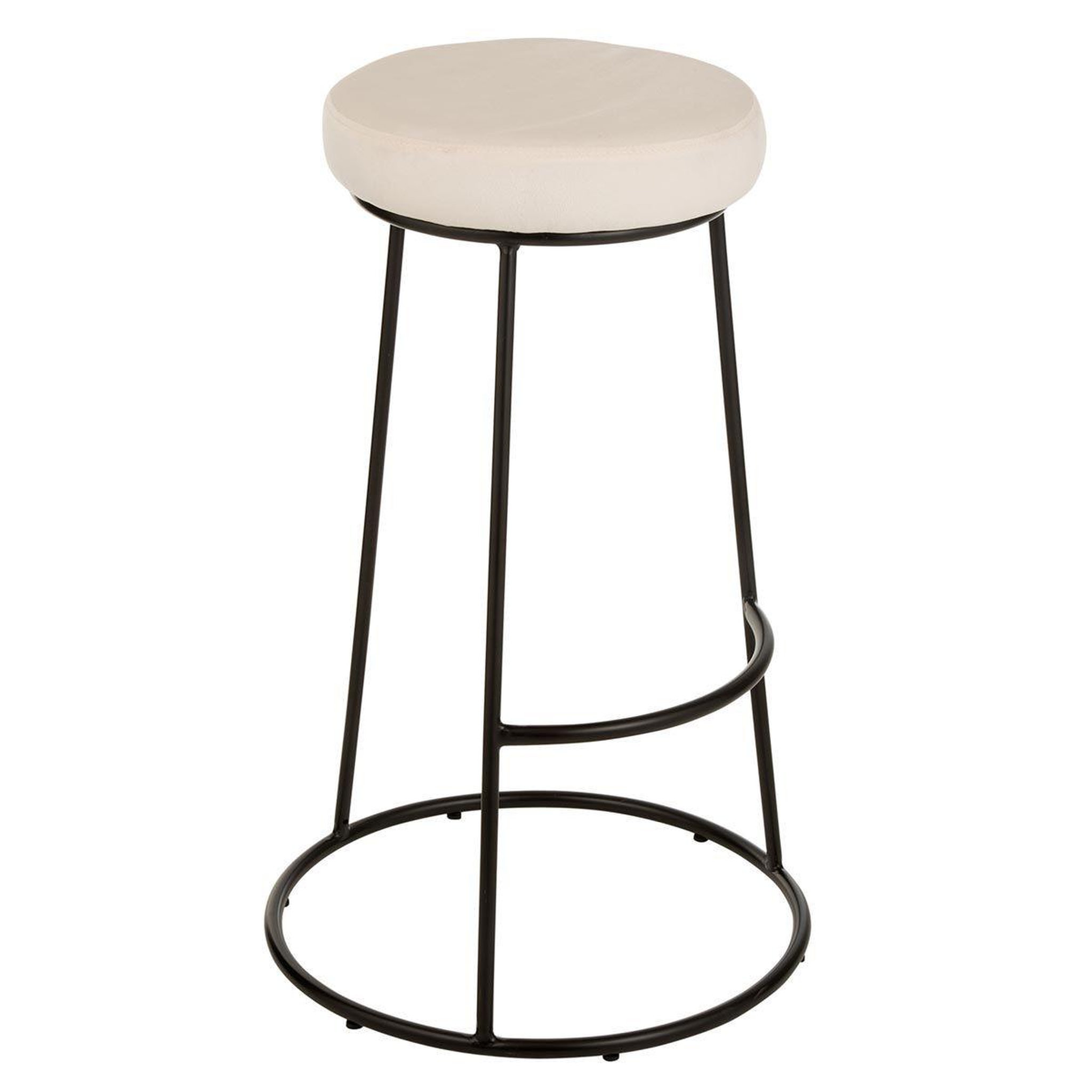 Voir la diapositive 3 : J-LINE Galette de Chaise Ronde  Assise  34cm Blanc