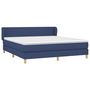 Voir la diapositive 3 : VIDAXL Sommier a lattes de lit avec matelas Bleu 180x200 cm Tissu