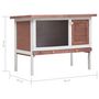 Voir la diapositive 6 : VIDAXL Clapier d'exterieur 1 niveau Marron Bois