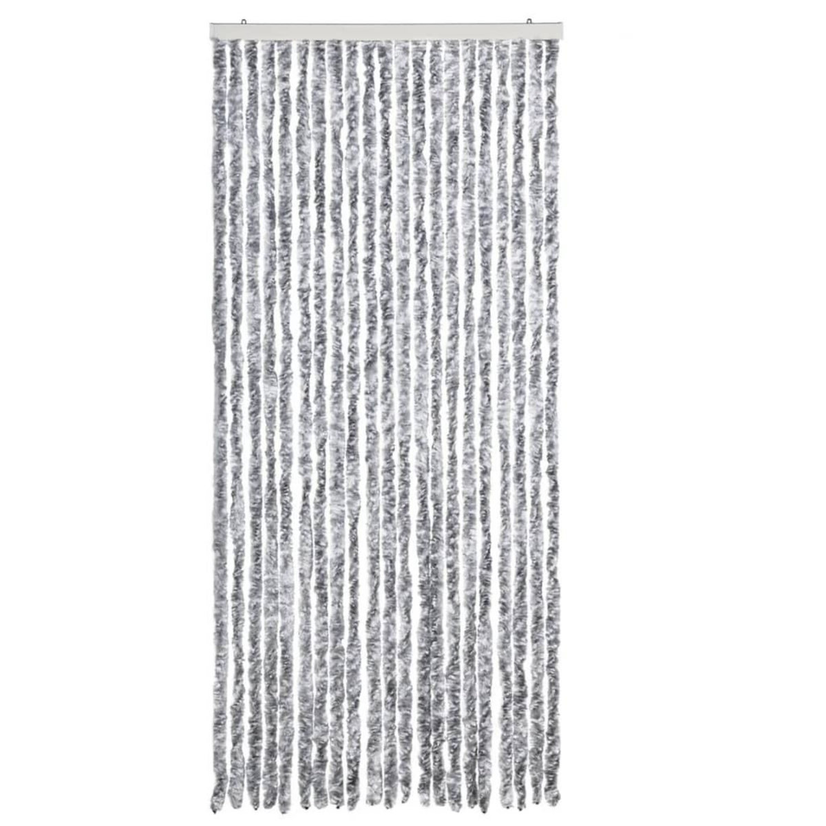VIDAXL Moustiquaire Blanc et gris 90x200 cm Chenille