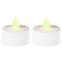 Voir la diapositive 1 : Home sweet lights Lot de 2 Bougies  Led  4cm Blanc