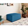 Voir la diapositive 2 : BEST MOBILIER Topaze - pouf - en velours côtelé