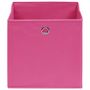 Voir la diapositive 3 : VIDAXL Boîtes de rangement 10 pcs Tissu intisse 28x28x28 cm Rose