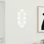 VIDAXL Miroir avec eclairage LED 40x20 cm Verre Ovale