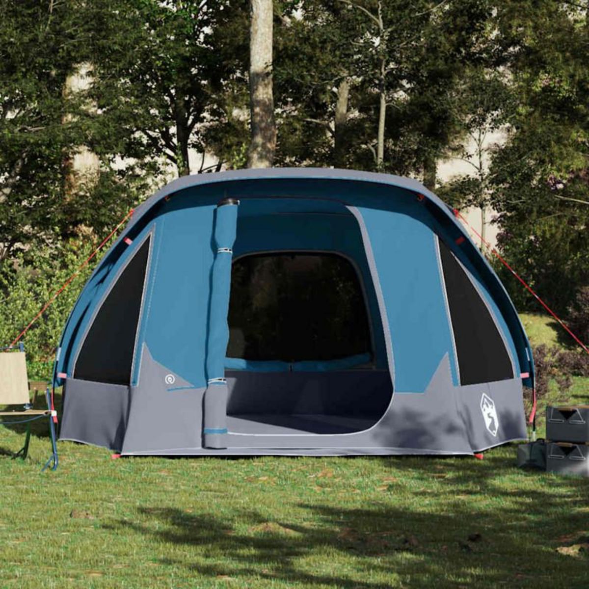VIDAXL Tente de cabine familiale 6 personnes bleu imperméable