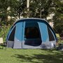 Voir la diapositive 4 : VIDAXL Tente de cabine familiale 6 personnes bleu imperméable