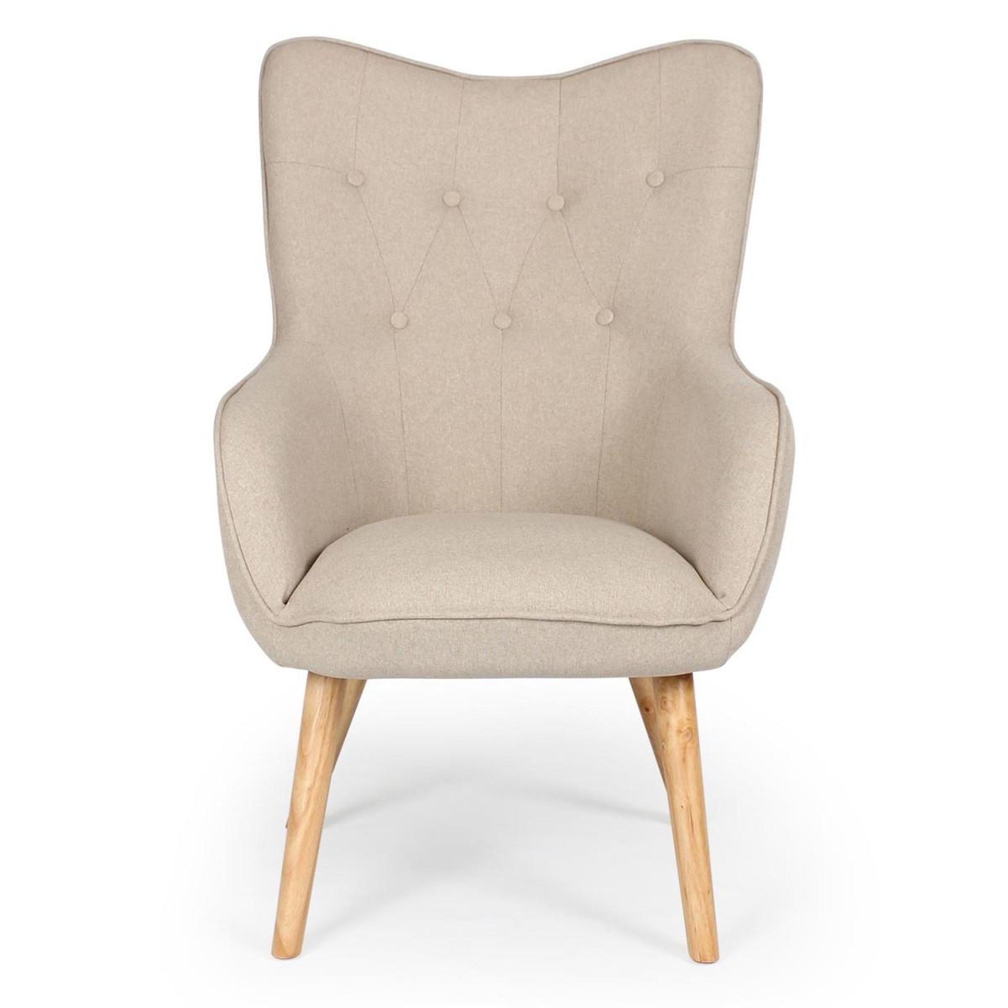Voir la diapositive 2 : Paris Prix Fauteuil scandinave  aimee  67cm beige
