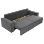 Voir la diapositive 3 : BEST MOBILIER Cezanne - canapé droit 3 places convertible avec coffre en velours côtelé