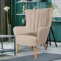 Voir la diapositive 4 : Paris Prix Fauteuil Scandinave  Jay  94cm Beige