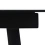 Voir la diapositive 3 : VIDAXL Table a dîner de jardin Noir 190x90x74 cm Acier et verre