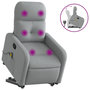 Voir la diapositive 2 : VIDAXL Fauteuil de massage inclinable Gris clair Tissu