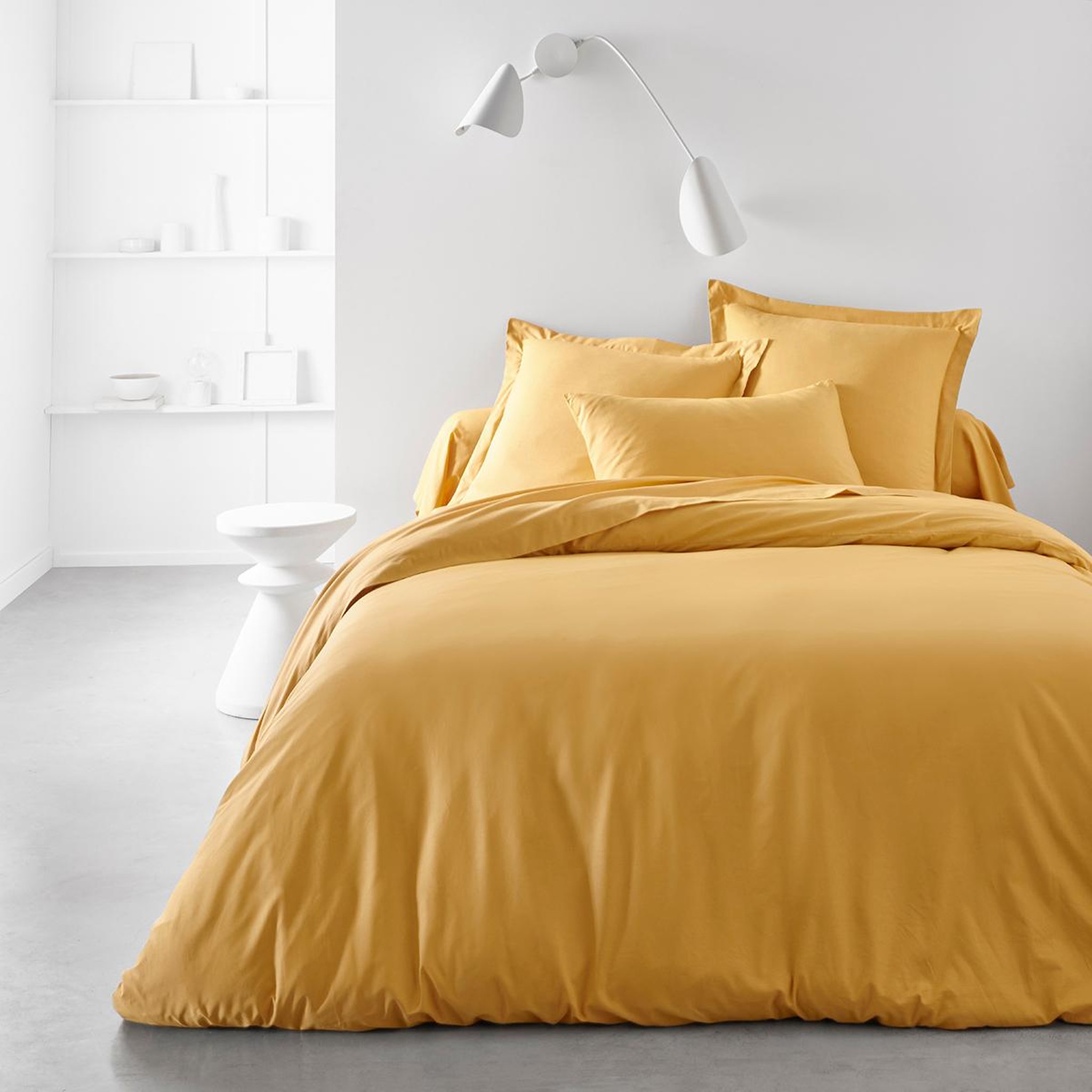 Voir la diapositive 1 : TODAY Drap housse uni en Coton 57 fils ESSENTIAL 