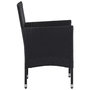 Voir la diapositive 4 : VIDAXL Chaises de jardin lot de 2 Resine tressee Noir