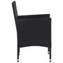 Voir la diapositive 4 : VIDAXL Chaises de jardin lot de 2 Resine tressee Noir