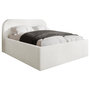 Voir la diapositive 1 : BEST MOBILIER Orane - lit coffre - 140x200 cm - en tissu bouclette