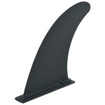 VIDAXL Aileron central de planche à pagaie 18,3x21,2 cm Plastique Noir