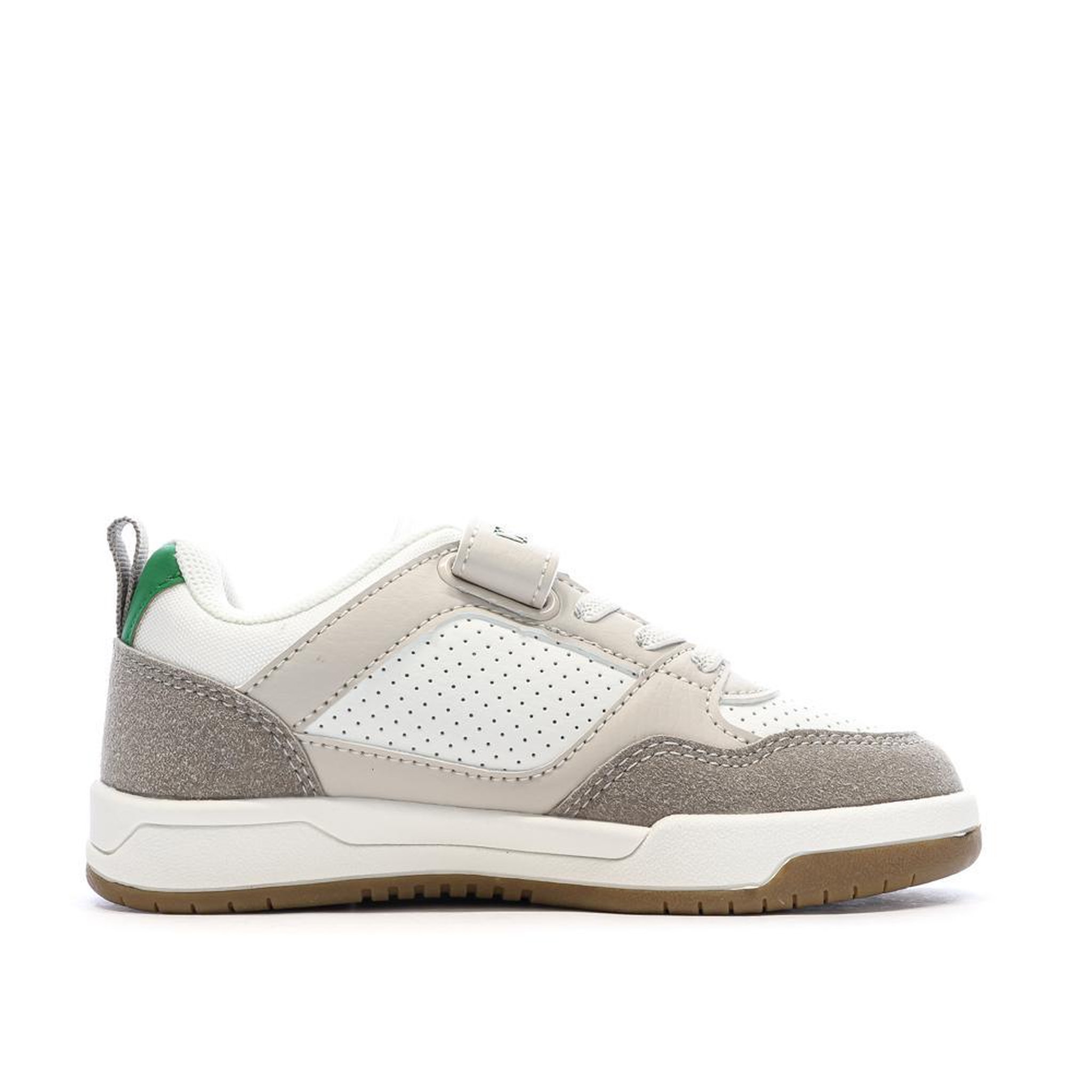 Voir la diapositive 2 : KAPPA Baskets Blanches/Grises/Vertes Garçon Kappa Manis